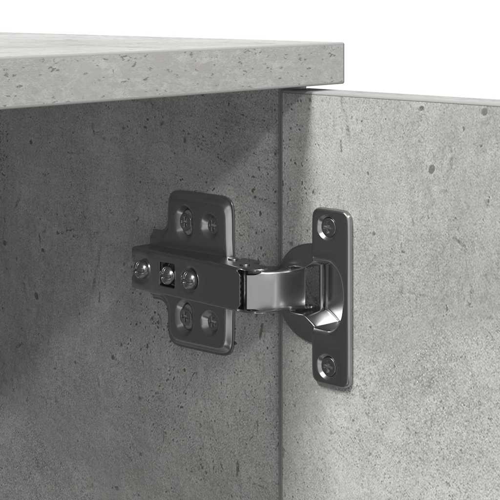 Aufbewahrungsschrank 2 stk. Beton Grau 108 x 41 x 40 cm