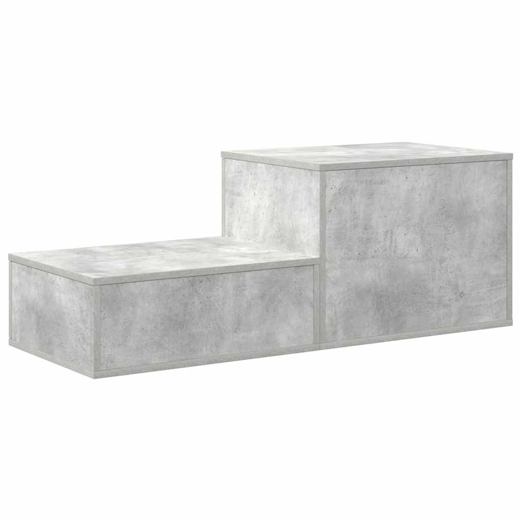 Aufbewahrungsschrank 2 stk. Beton Grau 108 x 41 x 40 cm