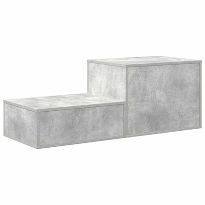 Aufbewahrungsschrank 2 stk. Beton Grau 108 x 41 x 40 cm