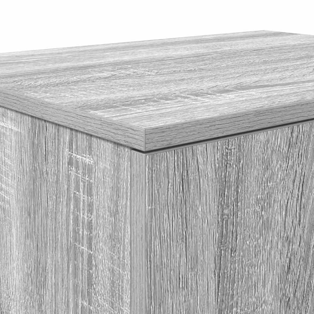 Aufbewahrungsschrank 2 stk. Graues Sonoma 108 x 41 x 40 cm