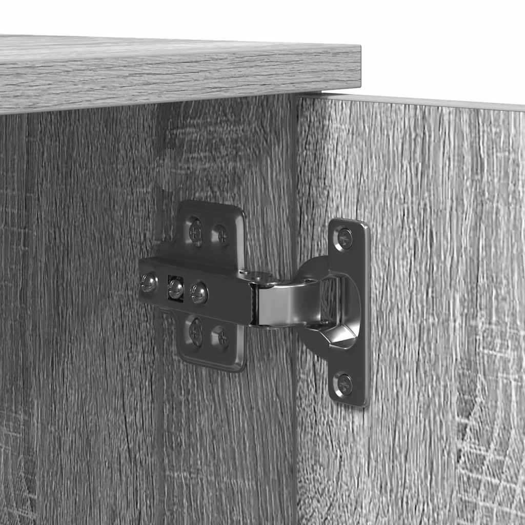 Aufbewahrungsschrank 2 stk. Graues Sonoma 108 x 41 x 40 cm