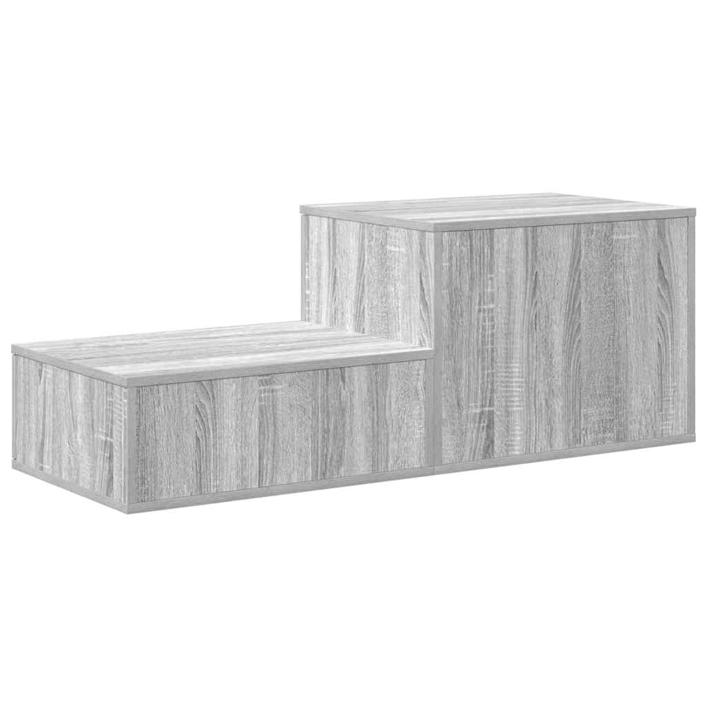Aufbewahrungsschrank 2 stk. Graues Sonoma 108 x 41 x 40 cm