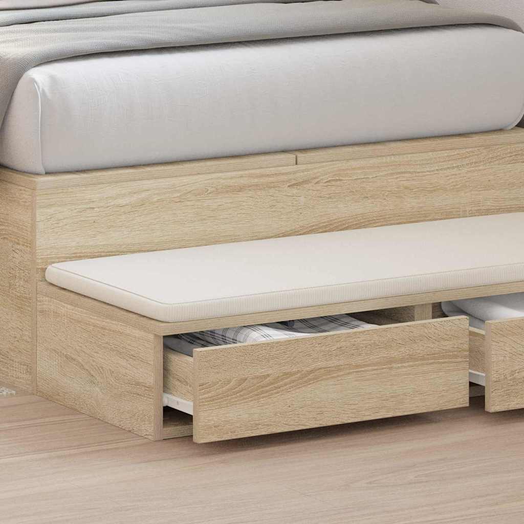 Bettschubladen Sonoma-Eiche 100 x 36,5 x 16,5 cm Holzwerkstoff