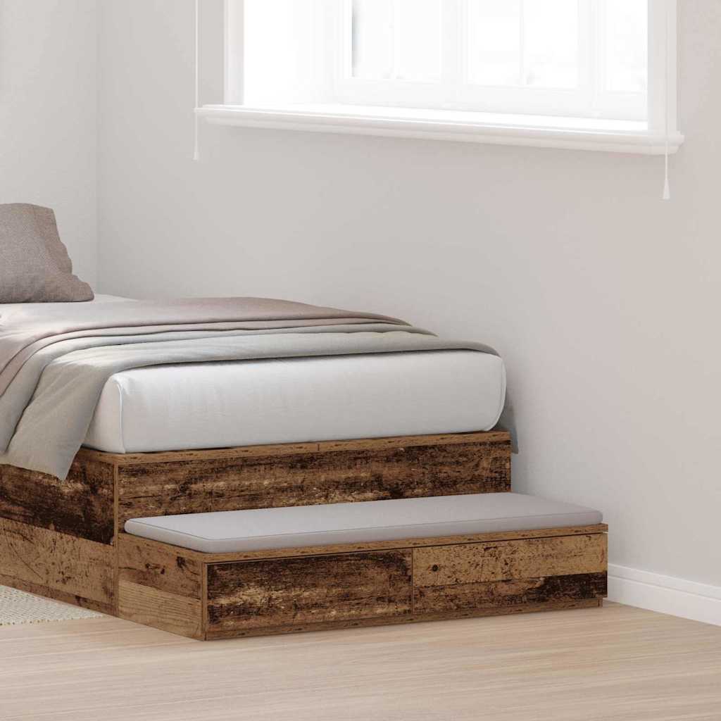 Bettschubladen Altholz 100 x 36,5 x 16,5 cm Holzwerkstoff