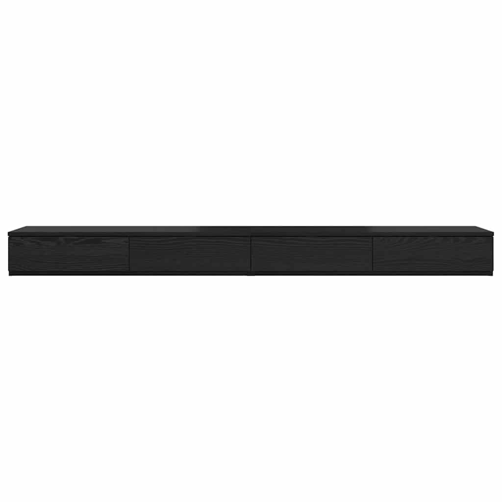 Bettschubladen Schwarz Eichen-Optik 200 x 36,5 x 16,5 cm