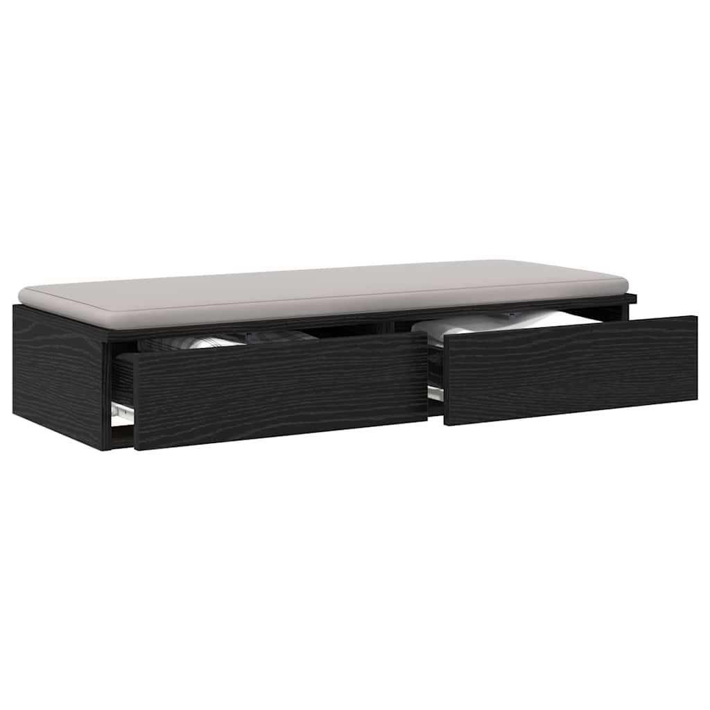 Bettschubladen Schwarz Eichen-Optik 80 x 36,5 x 16,5 cm