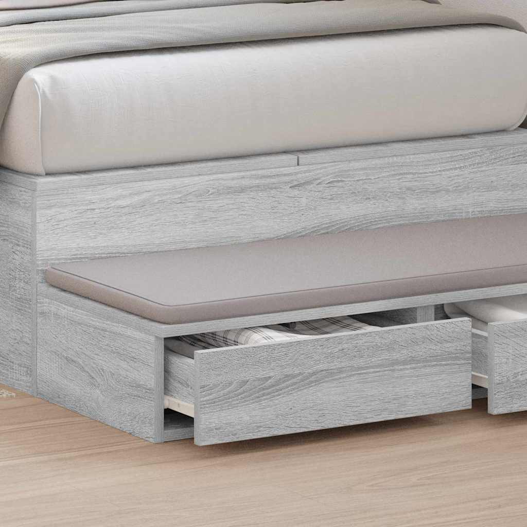 Bettschubladen Sonoma-Grau 80 x 36,5 x 16,5 cm Holzwerkstoff