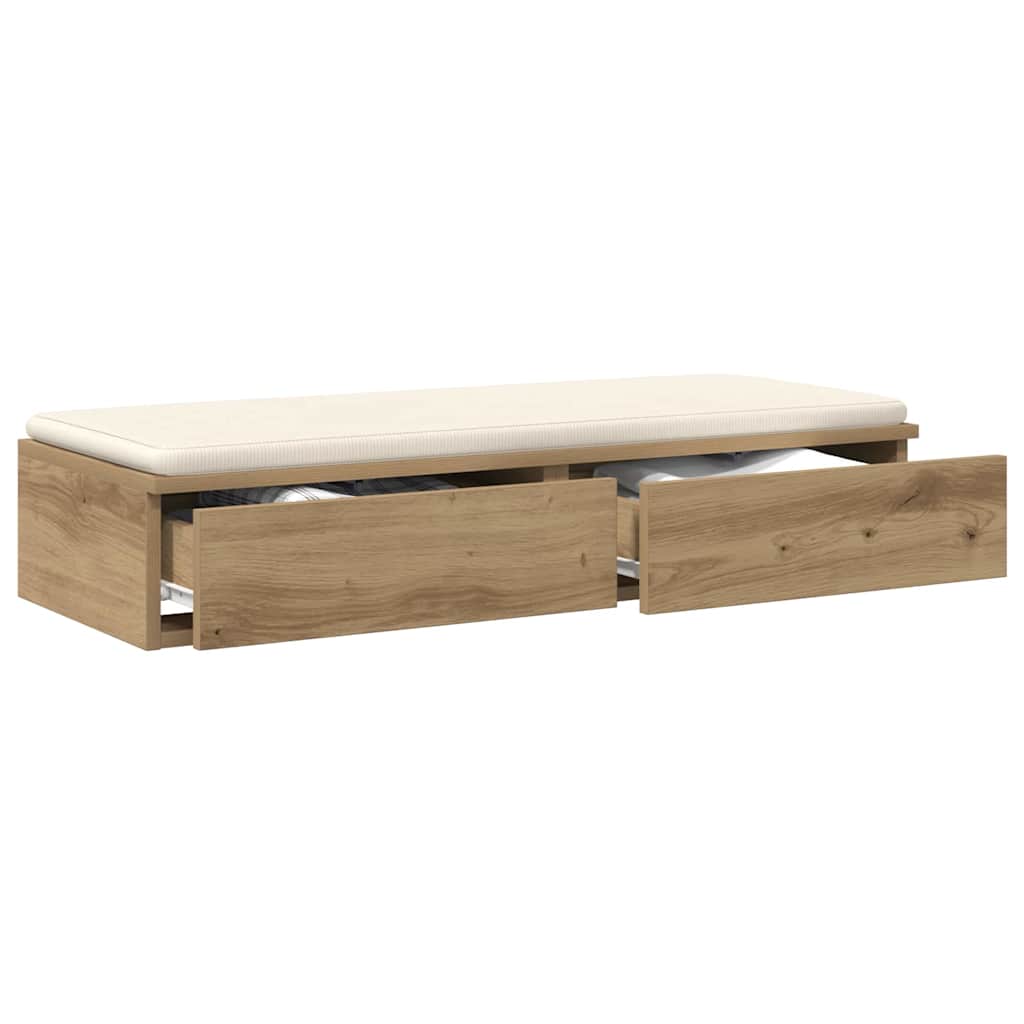 Bettschubladen Artisan-Eiche 80 x 36,5 x 16,5 cm Holzwerkstoff