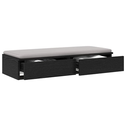 Bettschubladen Schwarz Eichen-Optik 90 x 36,5 x 16,5 cm