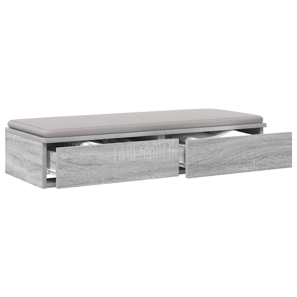 Bettschubladen Sonoma-Grau 90 x 36,5 x 16,5 cm Holzwerkstoff