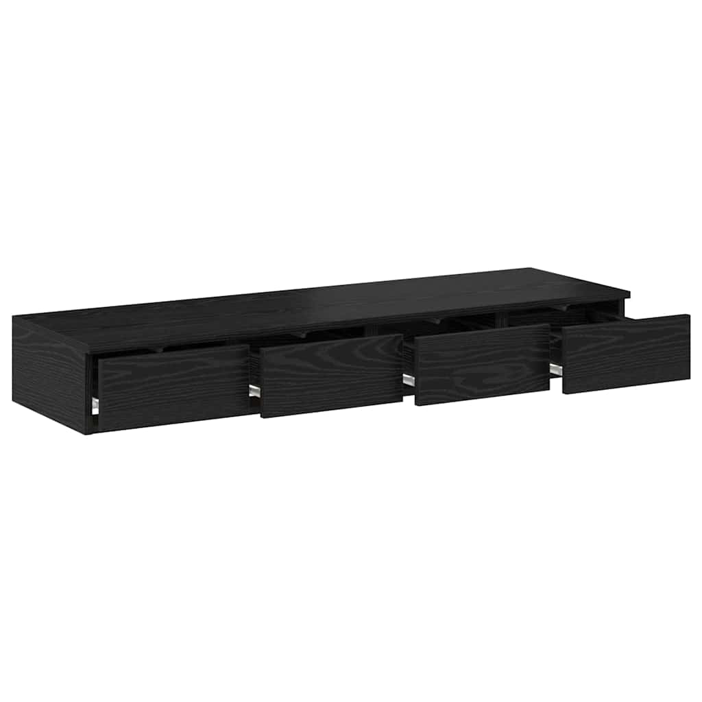 Bettschubladen Schwarz Eichen-Optik 120 x 36,5 x 16,5 cm