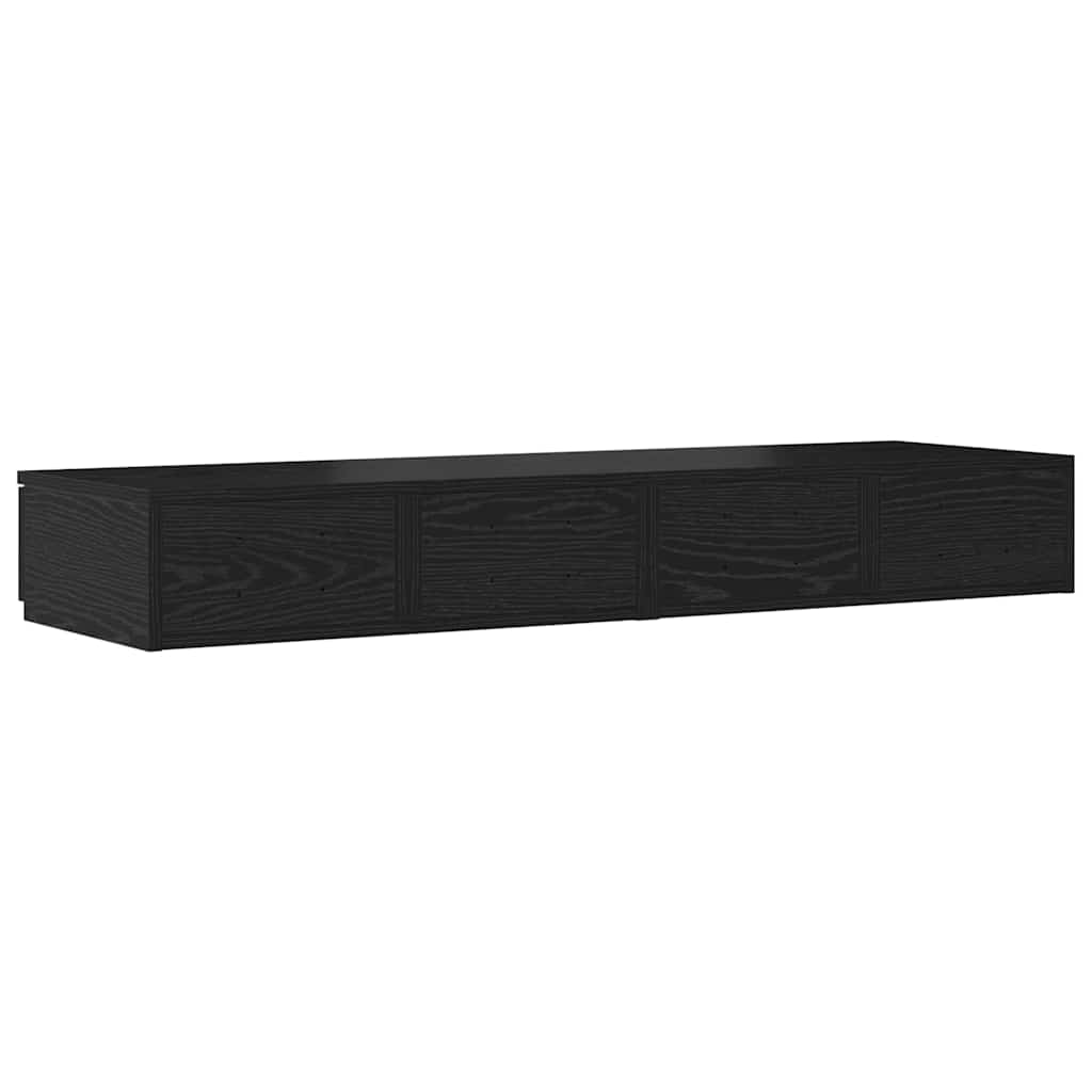 Bettschubladen Schwarz Eichen-Optik 120 x 36,5 x 16,5 cm