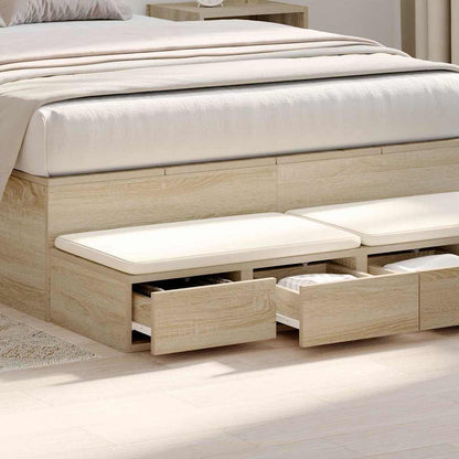 Bettschubladen Sonoma-Eiche 120 x 36,5 x 16,5 cm Holzwerkstoff