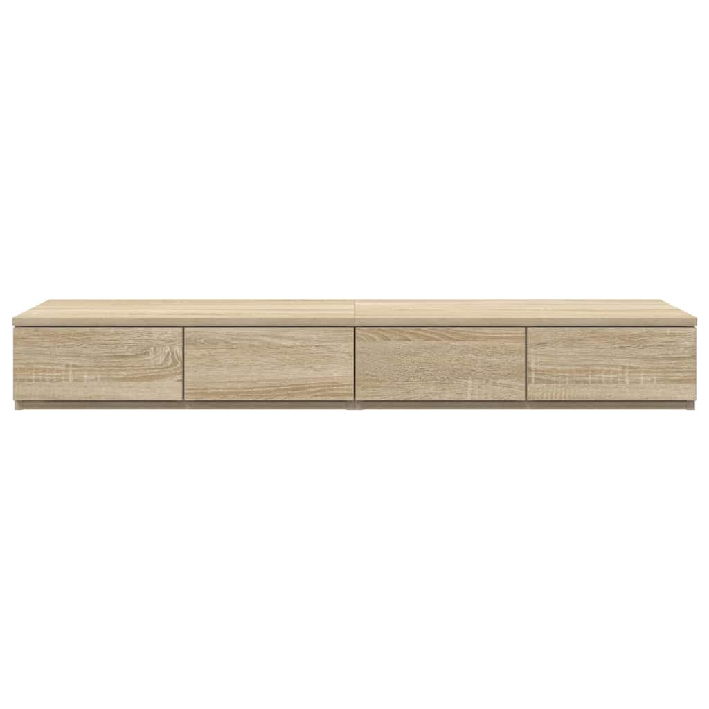 Bettschubladen Sonoma-Eiche 120 x 36,5 x 16,5 cm Holzwerkstoff