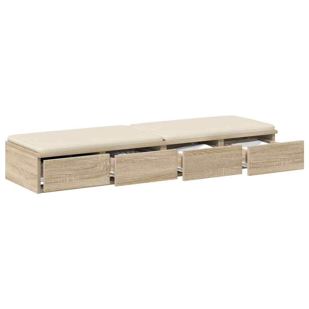 Bettschubladen Sonoma-Eiche 120 x 36,5 x 16,5 cm Holzwerkstoff