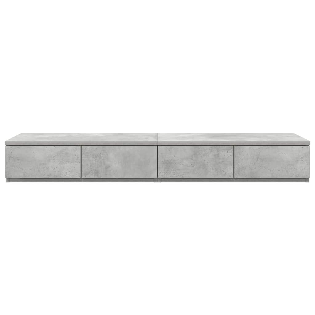 Bettschubladen Betongrau 120 x 36,5 x 16,5 cm Holzwerkstoff