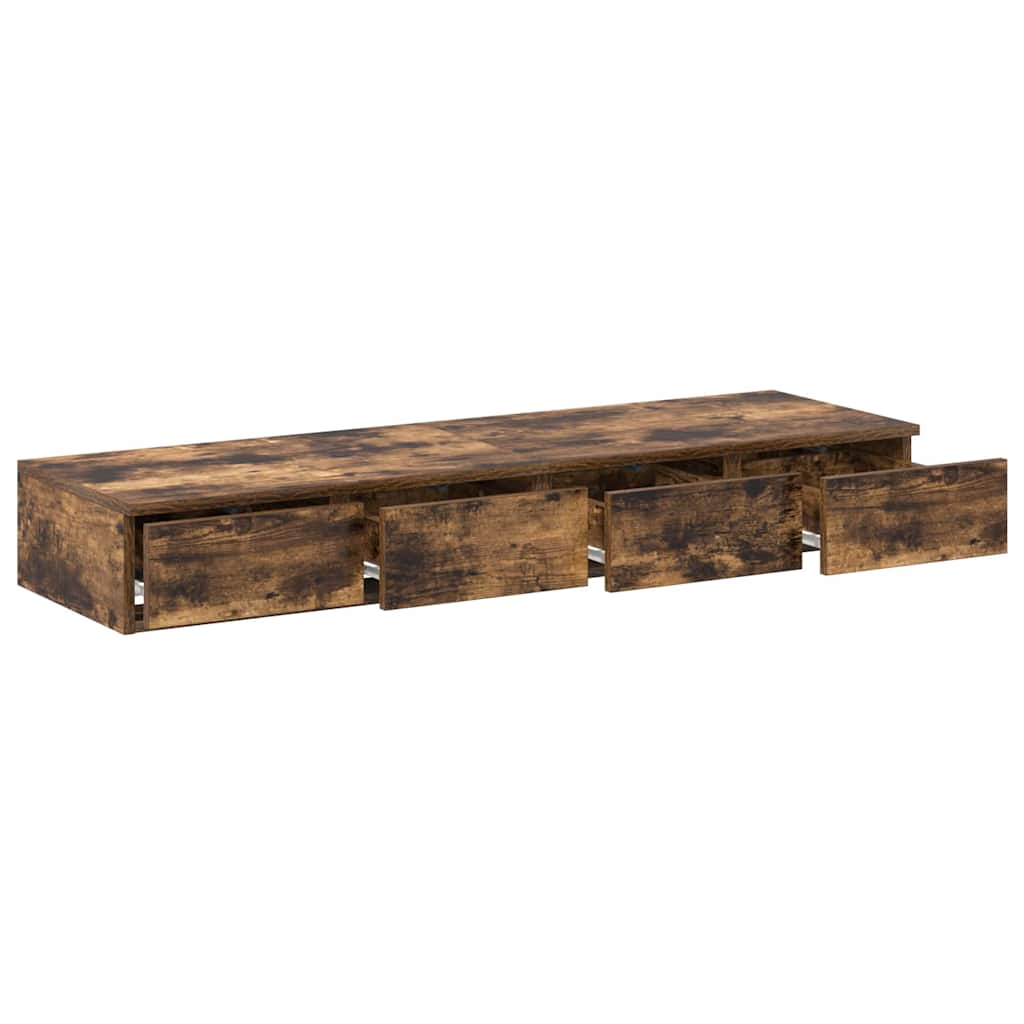 Bettschubladen Räuchereiche 120 x 36,5 x 16,5 cm Holzwerkstoff