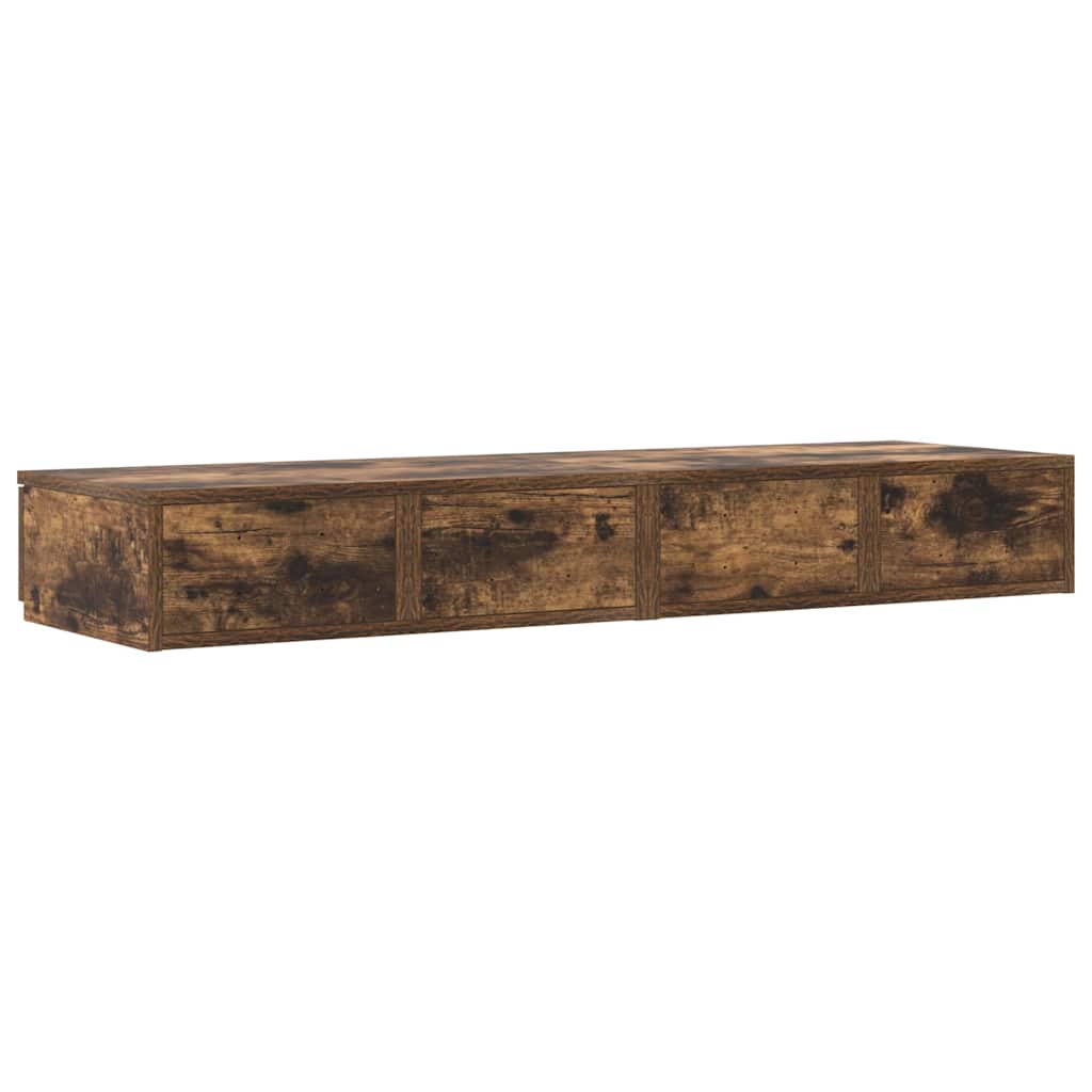 Bettschubladen Räuchereiche 120 x 36,5 x 16,5 cm Holzwerkstoff