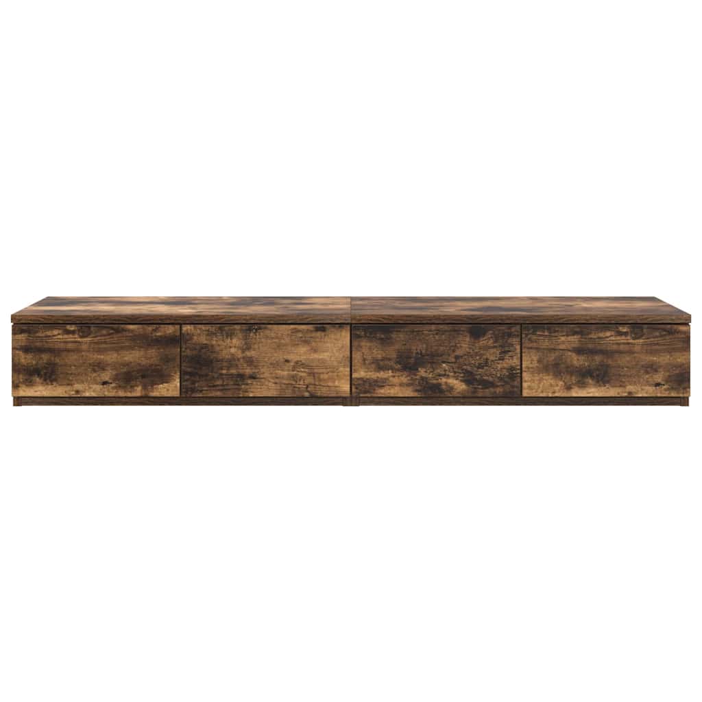 Bettschubladen Räuchereiche 120 x 36,5 x 16,5 cm Holzwerkstoff