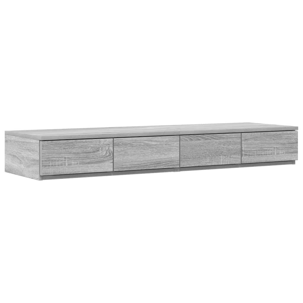 Bettschubladen Sonoma-Grau 120 x 36,5 x 16,5 cm Holzwerkstoff