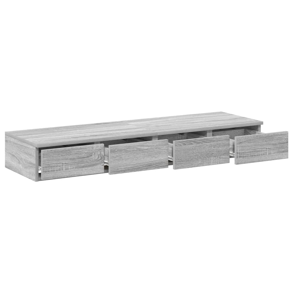 Bettschubladen Sonoma-Grau 120 x 36,5 x 16,5 cm Holzwerkstoff