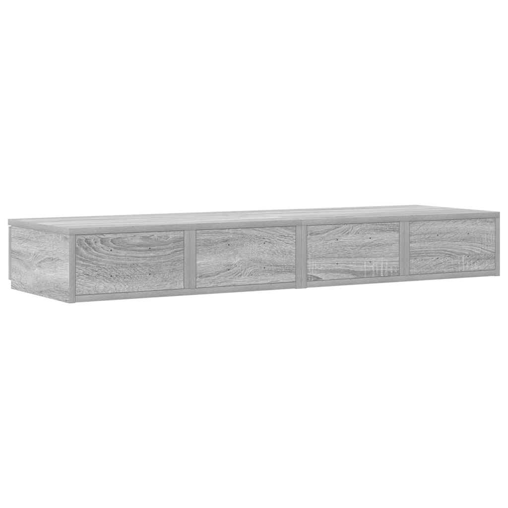 Bettschubladen Sonoma-Grau 120 x 36,5 x 16,5 cm Holzwerkstoff