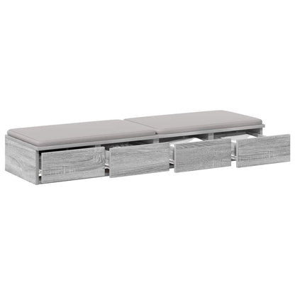 Bettschubladen Sonoma-Grau 120 x 36,5 x 16,5 cm Holzwerkstoff