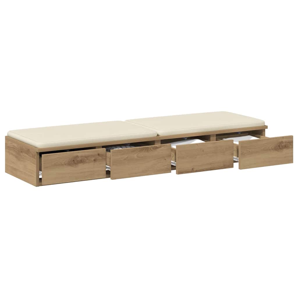 Bettschubladen Artisan-Eiche 120 x 36,5 x 16,5 cm Holzwerkstoff