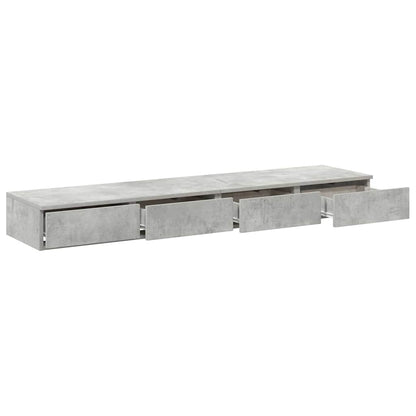 Bettschubladen Betongrau 140 x 36,5 x 16,5 cm Holzwerkstoff