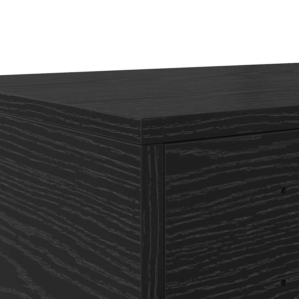 Bettschubladen Schwarz Eichen-Optik 150 x 36,5 x 16,5 cm