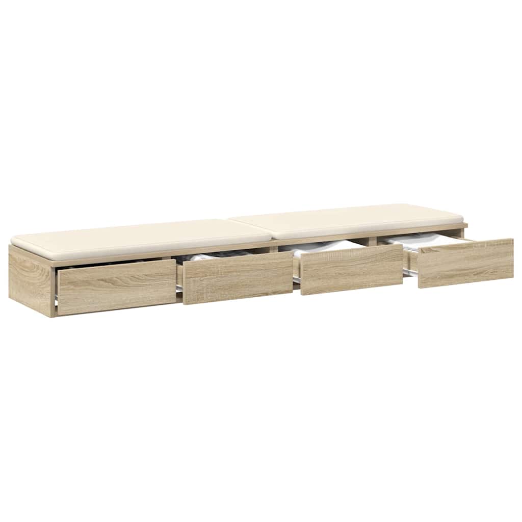 Bettschubladen Sonoma-Eiche 150 x 36,5 x 16,5 cm Holzwerkstoff