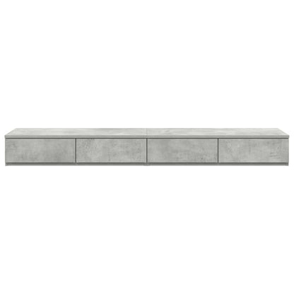 Bettschubladen Beton Grau 150 x 36,5 x 16,5 cm Holzwerkstoff