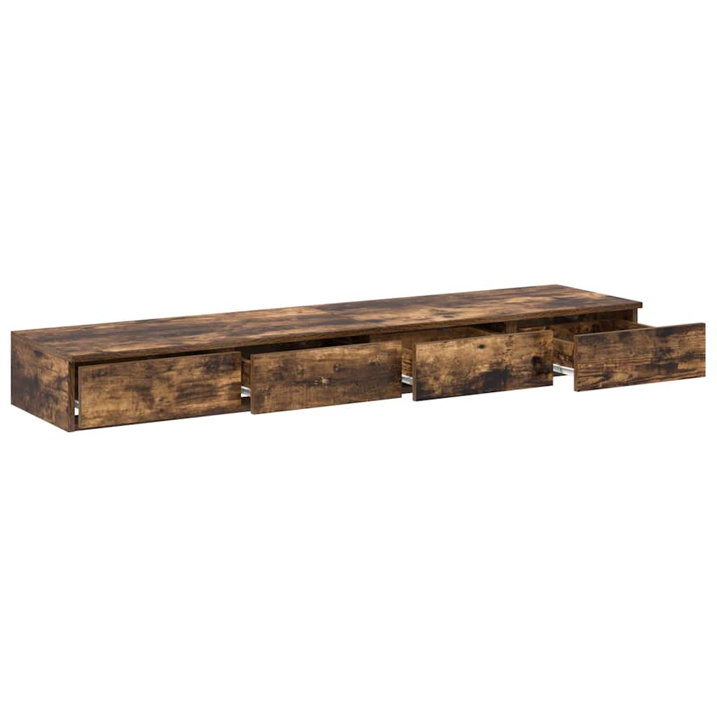 Bettschubladen Räuchereiche 150 x 36,5 x 16,5 cm Holzwerkstoff