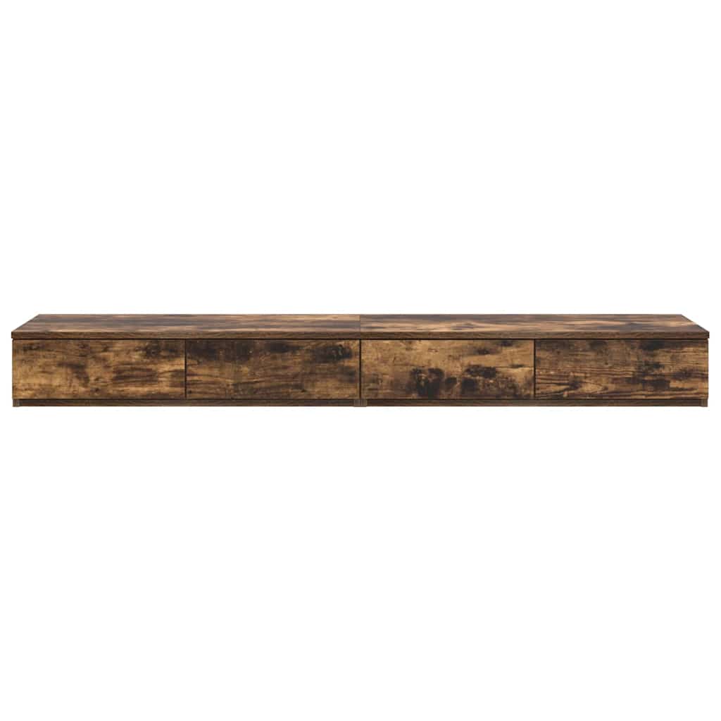 Bettschubladen Räuchereiche 150 x 36,5 x 16,5 cm Holzwerkstoff