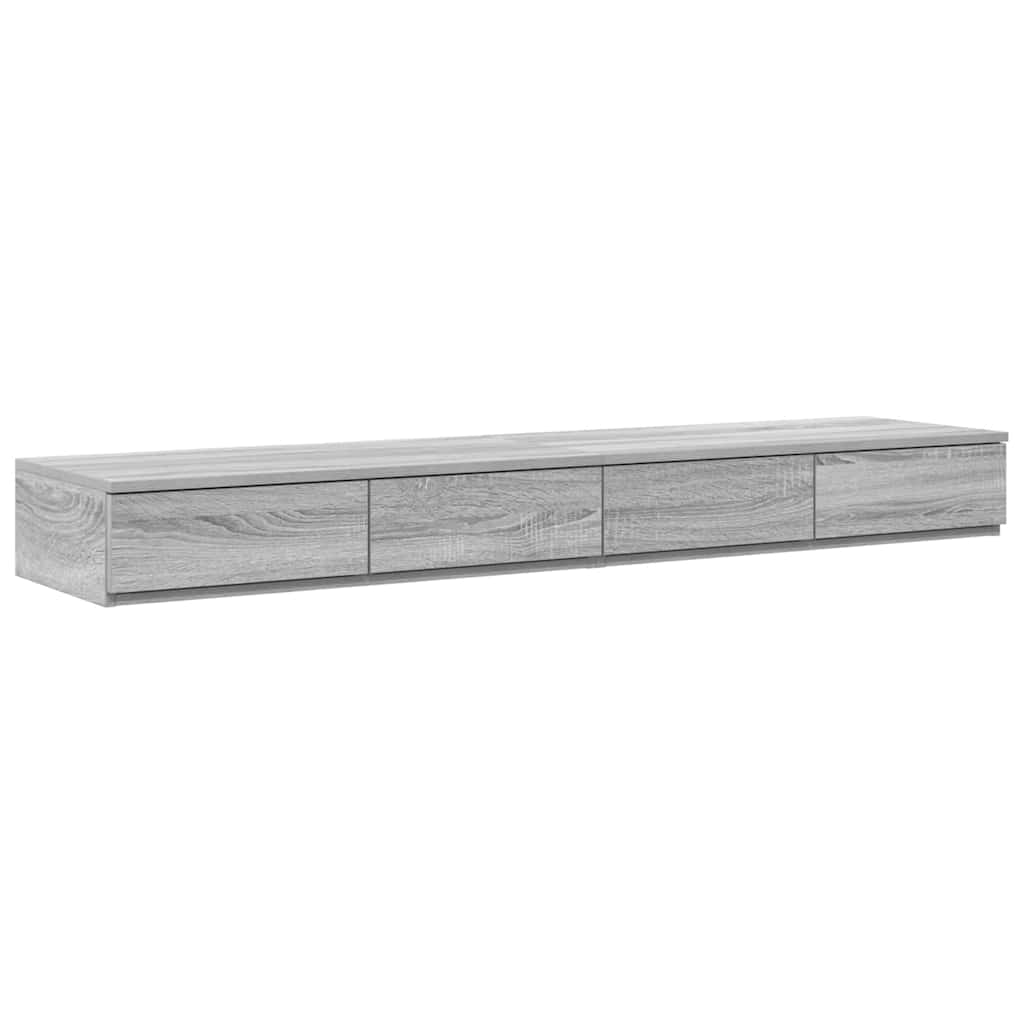 Bettschubladen Sonoma-Grau 150 x 36,5 x 16,5 cm Holzwerkstoff