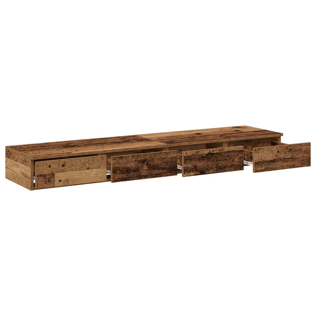 Bettschubladen Altholz 150 x 36,5 x 16,5 cm Holzwerkstoff
