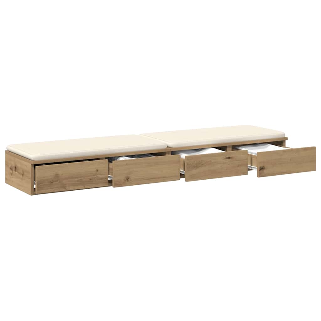 Bettschubladen Artisan-Eiche 150 x 36,5 x 16,5 cm Holzwerkstoff