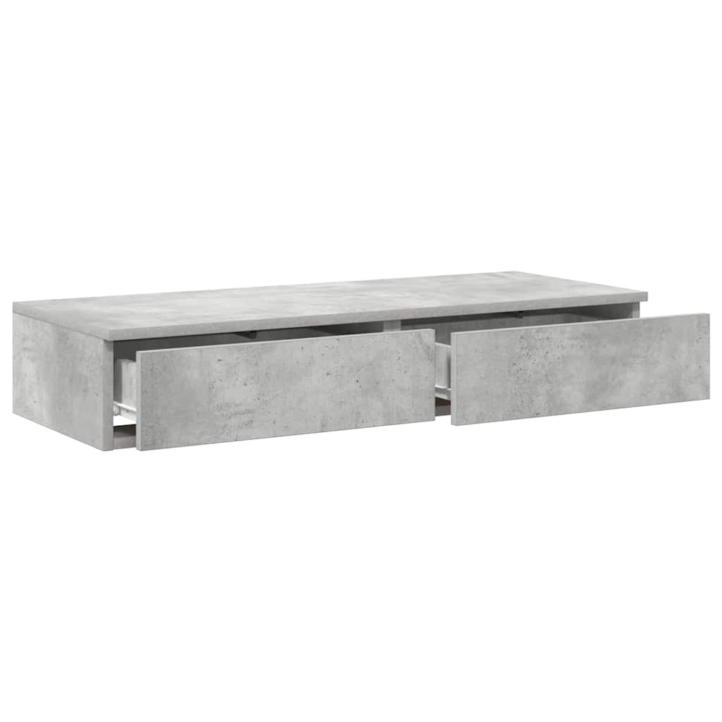 Bettschubladen Betongrau 75 x 36,5 x 16.5 cm Holzwerkstoff