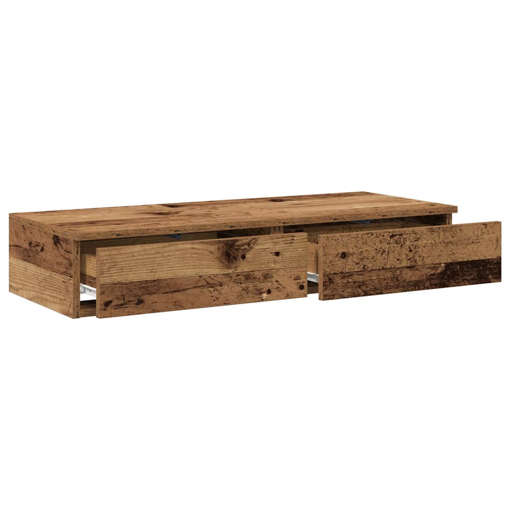 Bettschubladen Altholz 75 x 36,5 x 16.5 cm Holzwerkstoff