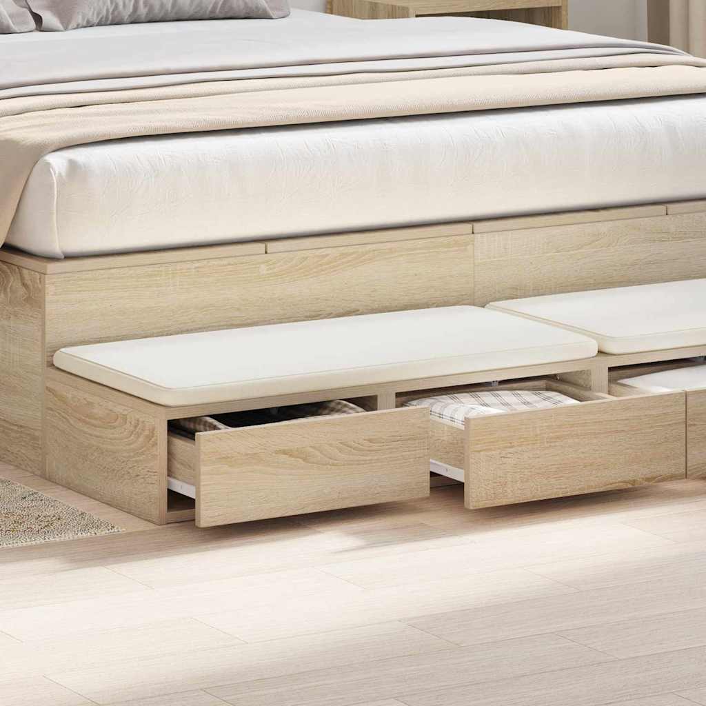 Bettschubladen Sonoma-Eiche 160 x 36,5 x 16,5 cm Holzwerkstoff