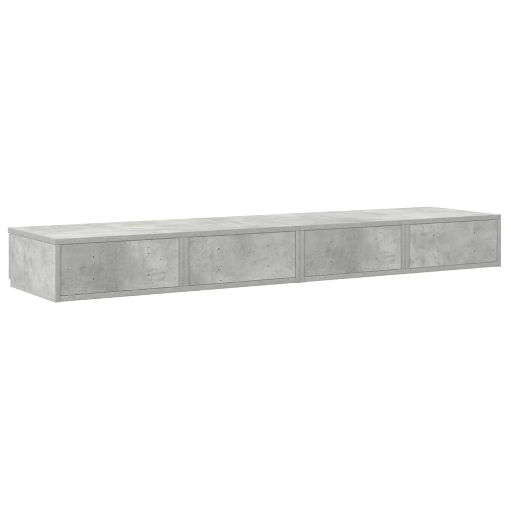 Bettschubladen Betongrau 160 x 36,5 x 16,5 cm Holzwerkstoff