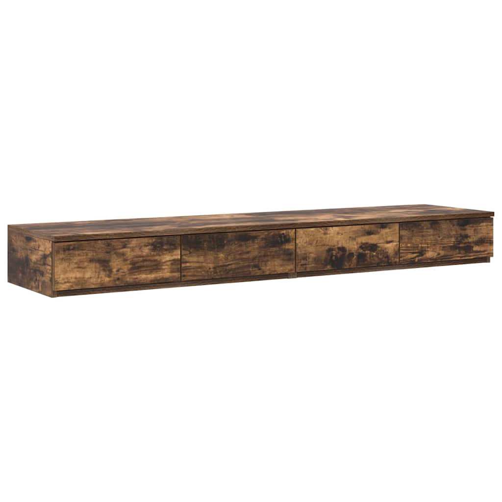 Bettschubladen Räuchereiche 160 x 36,5 x 16,5 cm Holzwerkstoff