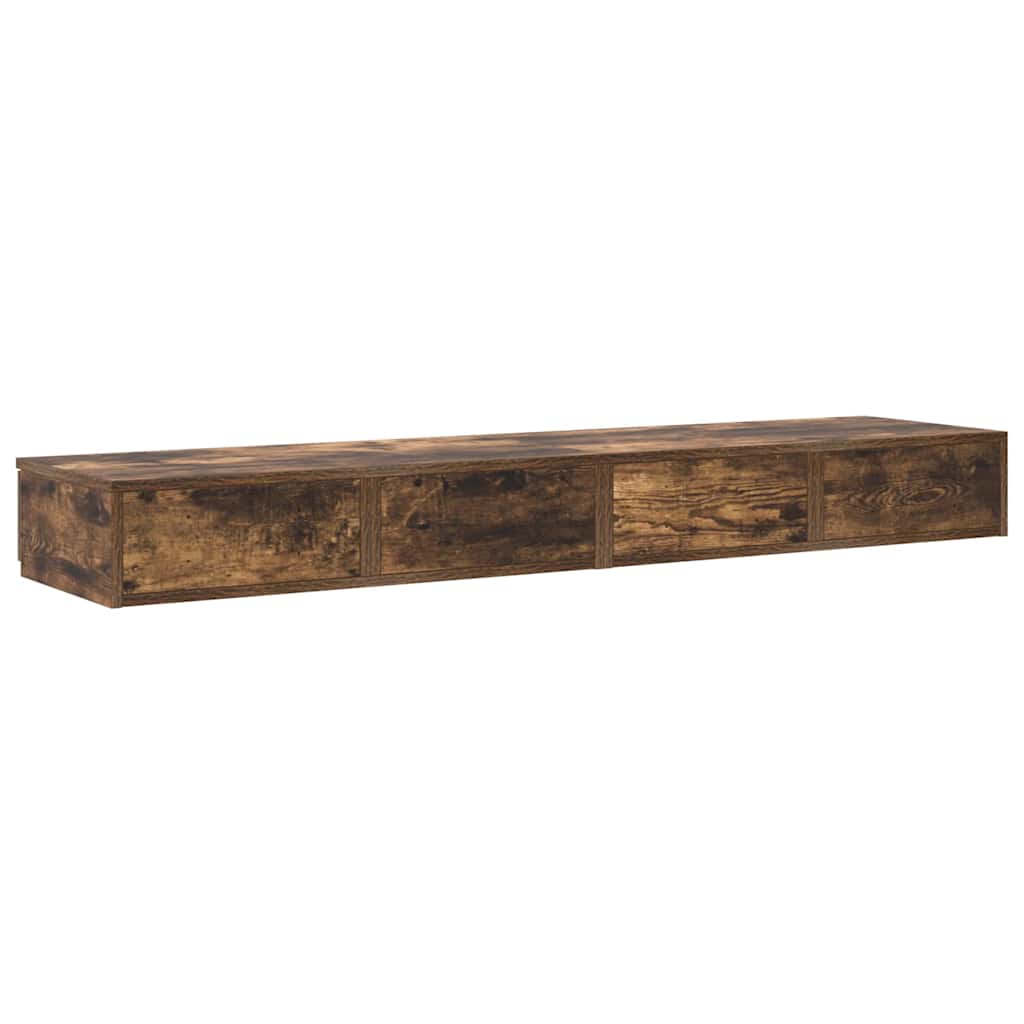 Bettschubladen Räuchereiche 160 x 36,5 x 16,5 cm Holzwerkstoff