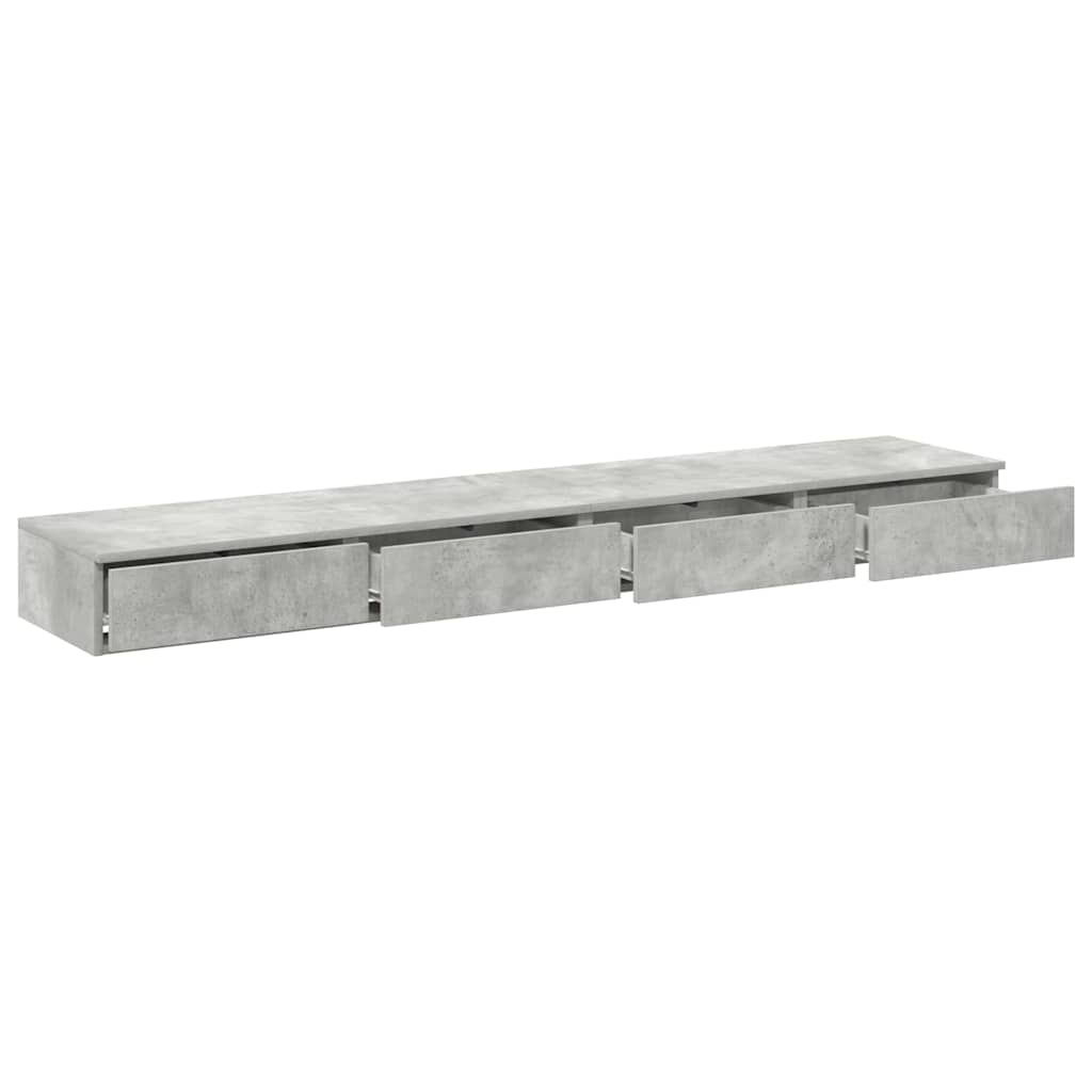 Bettschubladen Betongrau 180 x 36,5 x 16,5 cm Holzwerkstoff