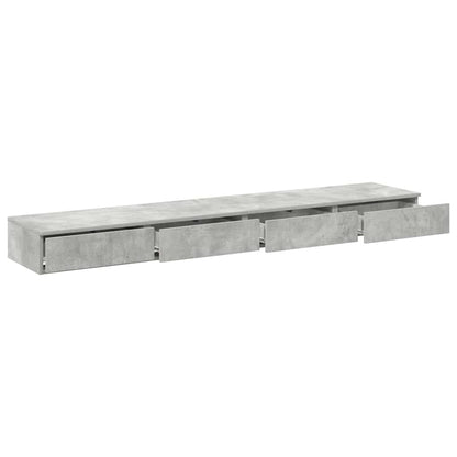 Bettschubladen Betongrau 180 x 36,5 x 16,5 cm Holzwerkstoff