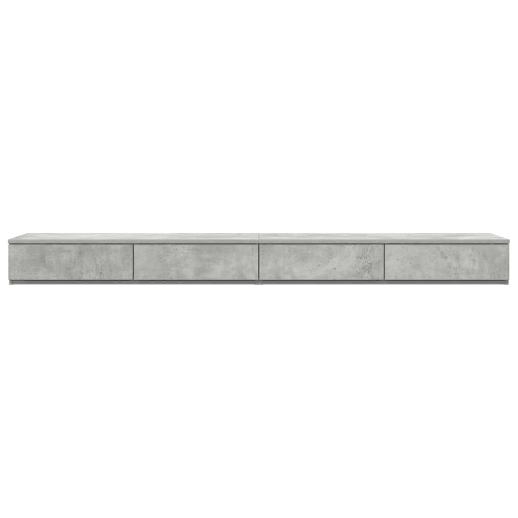 Bettschubladen Betongrau 180 x 36,5 x 16,5 cm Holzwerkstoff