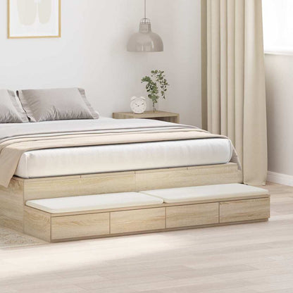 Bettschubladen Sonoma-Eiche 135 x 36,5 x 16,5 cm Holzwerkstoff