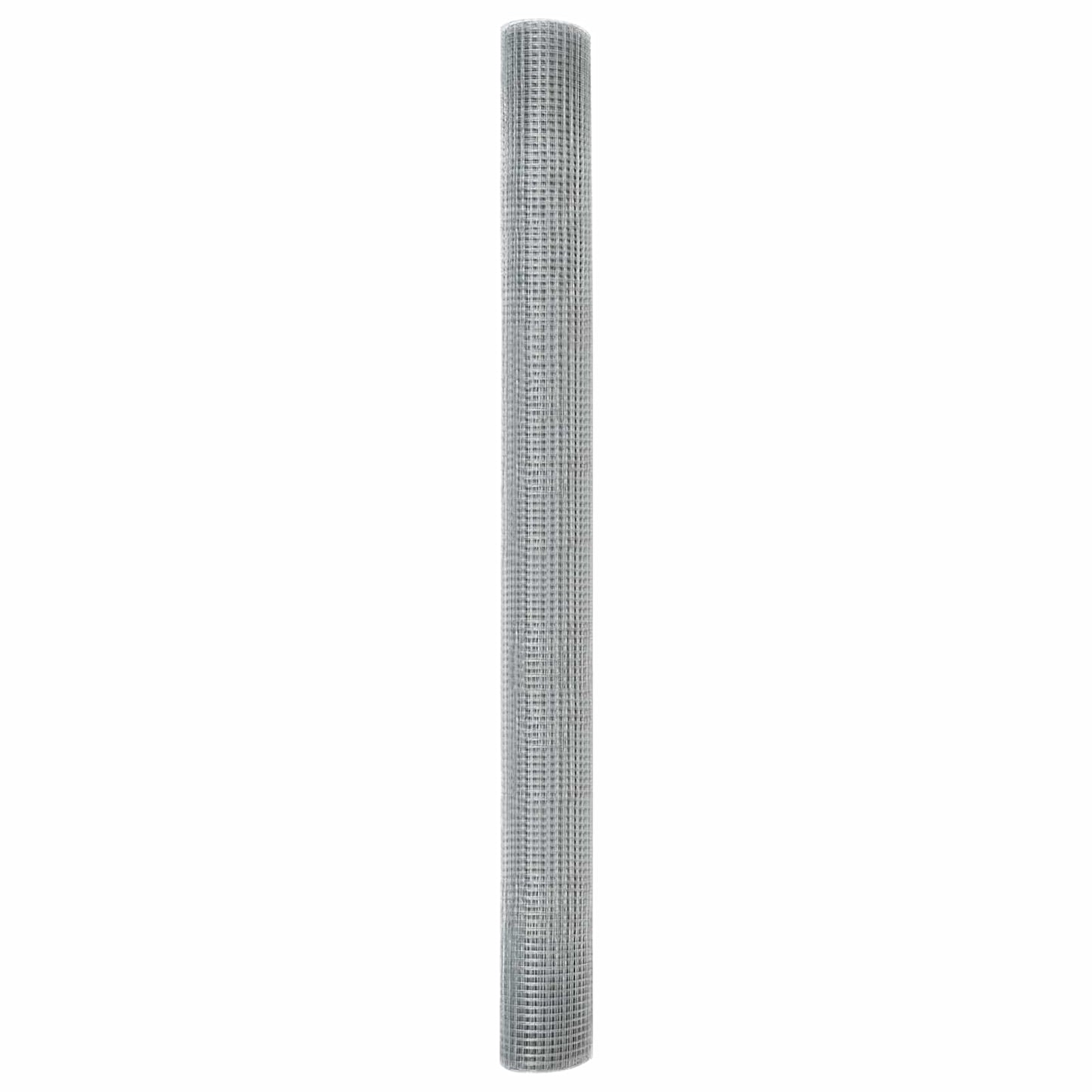 Geschweißter Drahtzaun 2500 x 150 cm Silber