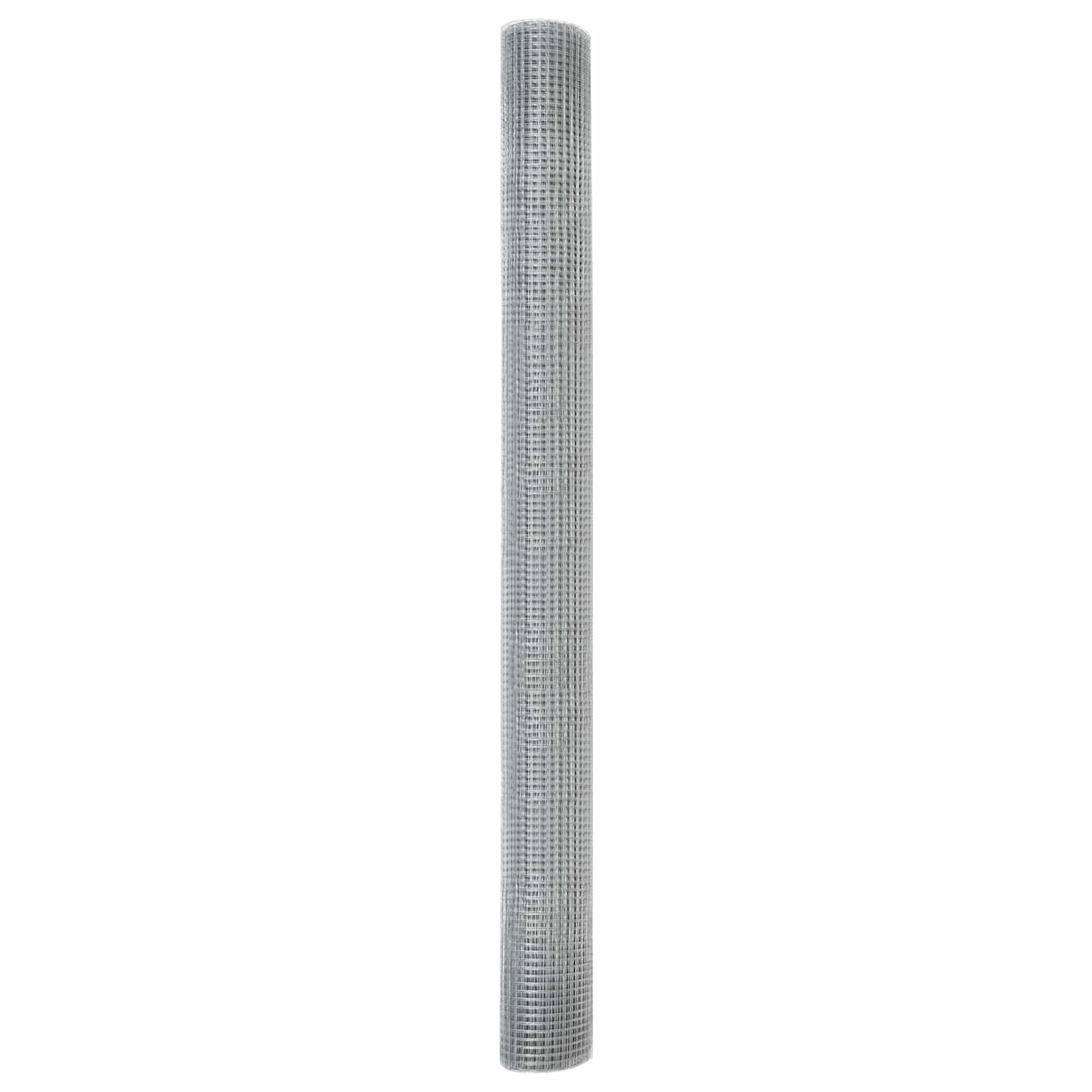 Geschweißter Drahtzaun 2500 x 160 cm Silber