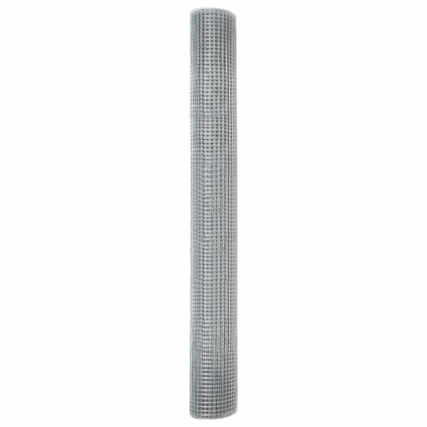 Geschweißter Drahtzaun 5000 x 100 cm Silber